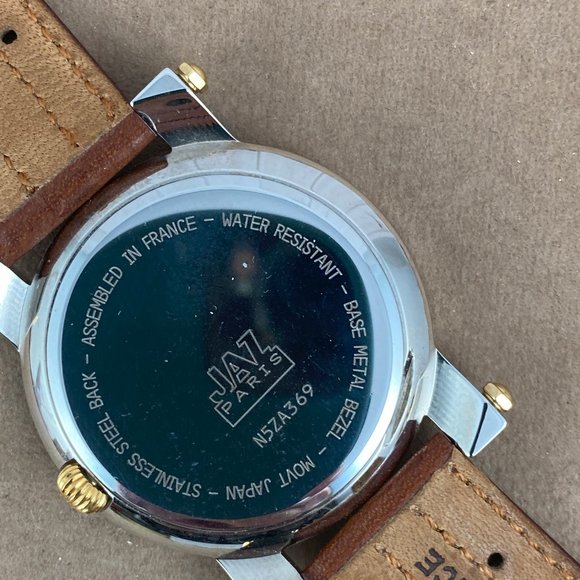Vintage Jaz Paris Chronograph Triple Date Watch NIB - Picture 9 of 11